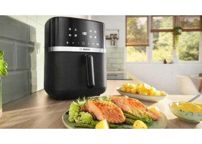 Bosch Serie 4 MAFS2462B fryer Single 6.1 L Stand-alone 2050 W Hot air fryer Black afbeelding 2