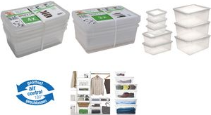 keeeper Storage Box Set 'bea', 8 Pieces - with Air-Control System