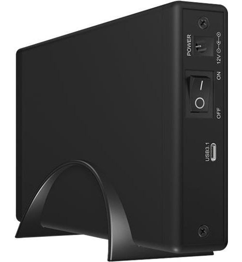 ICY BOX IB-377-C31 - Speichergehäuse mit Datenanzeige, Netzanzeige - 3.5" (8.9 cm) - SATA 6Gb/s - USB 3.1 (Gen 2) - Schwarz (IB-377-C31) afbeelding 1