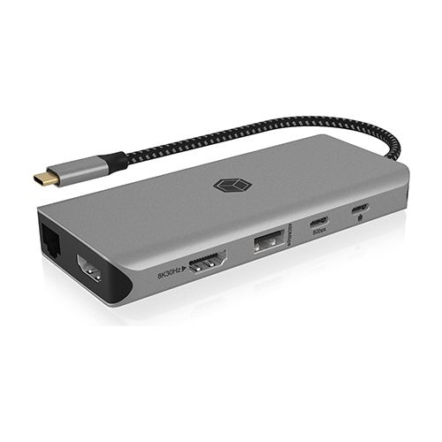 ICY BOX D ICY BOX IB-DK4061-CPD USB-C 12-Port 100W DockingStation - Lade-/Dockingstation (IB-DK4061-CPD) afbeelding 1