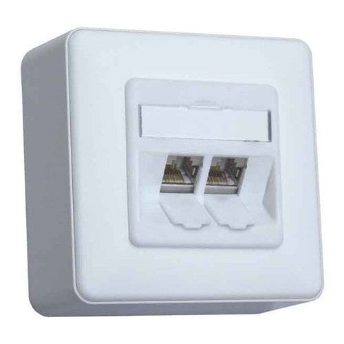 METZ CONNECT 130B11D20002-E Steckdose RJ-45 Weiß (130B11D20002E90) afbeelding 1