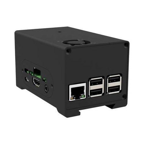 Joy-it Aluminiumgehäuse Passend für: Raspberry Pi, StromPi 3 inkl. Batteriefach, abnehmbare GPIO Abdeckung, inkl. aktiven Kühler, inkl. passiven Kühler, zur (rb-strompi3-case) afbeelding 1