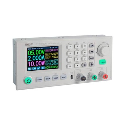 Joy-it RD6006 Labornetzgerät, einstellbar 0 - 60 V 0 mA - 6 A fernsteuerbar, programmierbar, schmale Bauform Anzahl Ausgänge 2 x (JT-RD6006) afbeelding 1