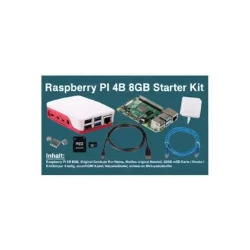 SIWA RASPBERRY PI4B - 8GB - FULL KI WITH RED / WHITE HOUSING (SI-RPI4B-FULL8GB) afbeelding 1