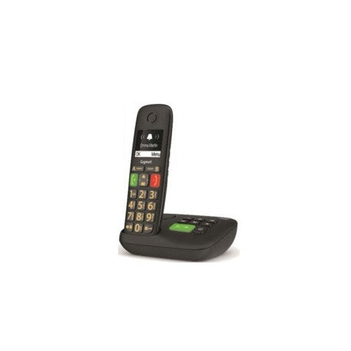 Gigaset E290A - Schnurlostelefon - Anrufbeantworter mit Rufnummernanzeige - ECO DECT\GAP - Schwarz (S30852-H2921-B101) afbeelding 1
