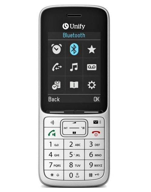 Atos Unify SL6 - Schnurloses Erweiterungshandgerät - mit Bluetooth-Schnittstelle mit Rufnummernanzeige - DECT - Silber (L30250-F600-C518) afbeelding 2