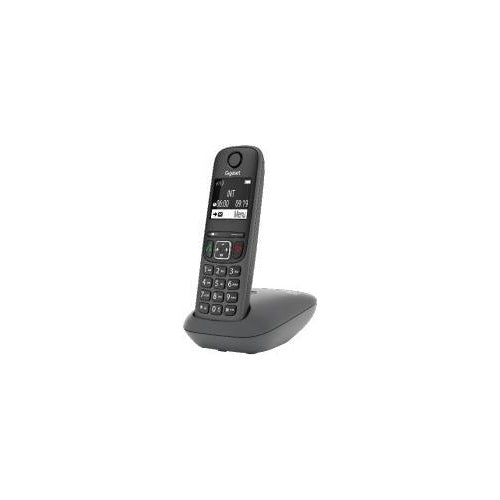 Gigaset AE690 - Analoges/DECT-Telefon - Kabelloses Mobilteil - Freisprecheinrichtung - 100 Eintragungen - Anrufer-Identifikation - Anthrazit (S30852-H2810-B133) afbeelding 1