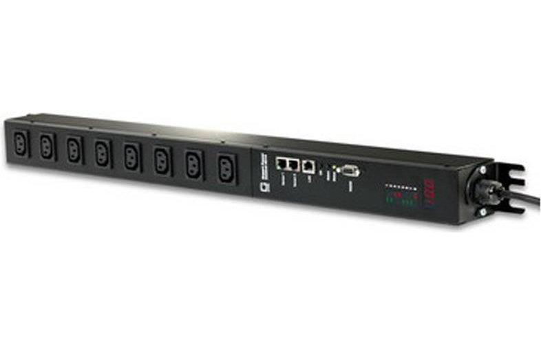 Güde | Power Distribution Unit PDU 8316-2 8 AC Outlets 0U For Server Racks | Black afbeelding 1