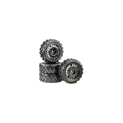 Absima 2510060 Räder- & Reifen-Set Schwarz (2510060) afbeelding 1