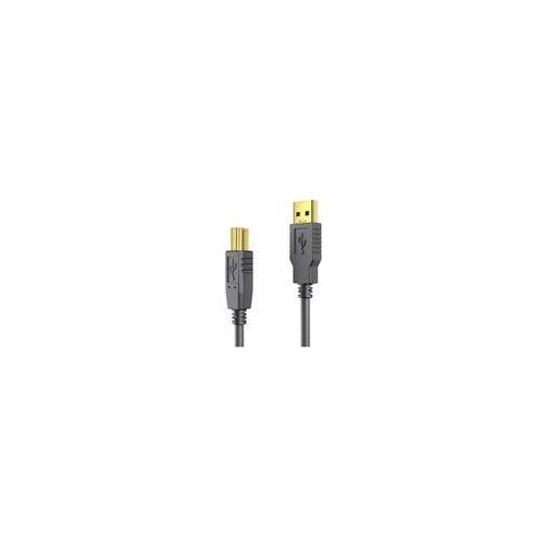 PureLink - USB-Kabel - USB (M) zu USB Typ B (M) - USB 2.0 - 10 m - rund, aktiv - Schwarz afbeelding 1