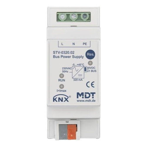 MDT - Busspannungsversorgung 4TE REG 320mA (STV-0320.02) afbeelding 1