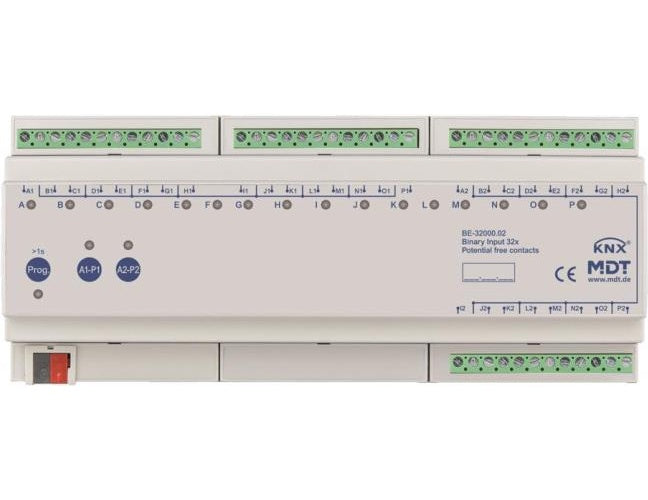 MDT BE-32000.02 Binäreingang 32fach 12TE REG potentialfrei (BE-32000.02) afbeelding 1