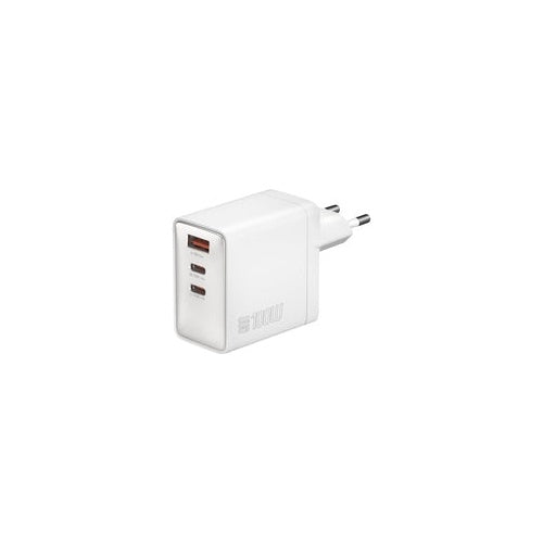 4smarts Netzladegerät GaN Pocket 100W 2C+1A weiss (542100) afbeelding 1