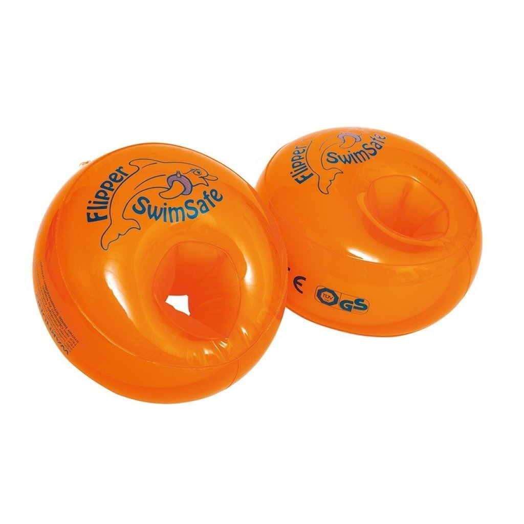 SwimSafe Swim Sleeves Flipper Orange 2 Pieces