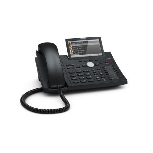 Snom D375 - IP-Telefon - Schwarz - Kabelgebundenes Mobilteil - Tisch/Wand - Im Band - Out-of band - SIP-Info - 12 Zeilen (4141) afbeelding 2