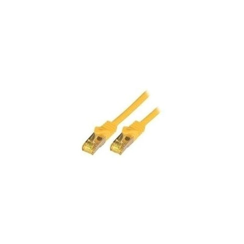 McabCat.7 Rohkabel S-FTP-PIMF-LSZH-20.0M-YEL 10Gigabit Ethernet 600MHzCat.7 Rohkabel Patchkabel, 2xRJ45 Cat.6a Stecker geschirmt, Schirmung: S/FTP (PIMF)Cat.7 Rohkabel, doppelt geschirmt, Leiterdurchmesser: 4x2xAWG26/7, ø=6,5mm, Leitermater afbeelding 1