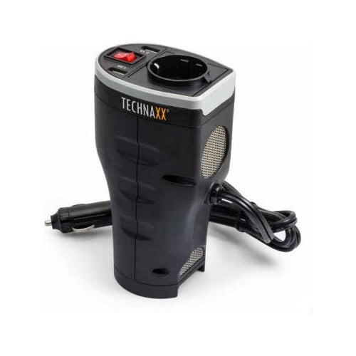 Technaxx - Gleichstrom auf Wechselstrom Konverter + Batteriewechsler - 12 V - 400 Watt - Ausgangsanschlüsse: 3 (4645) afbeelding 1