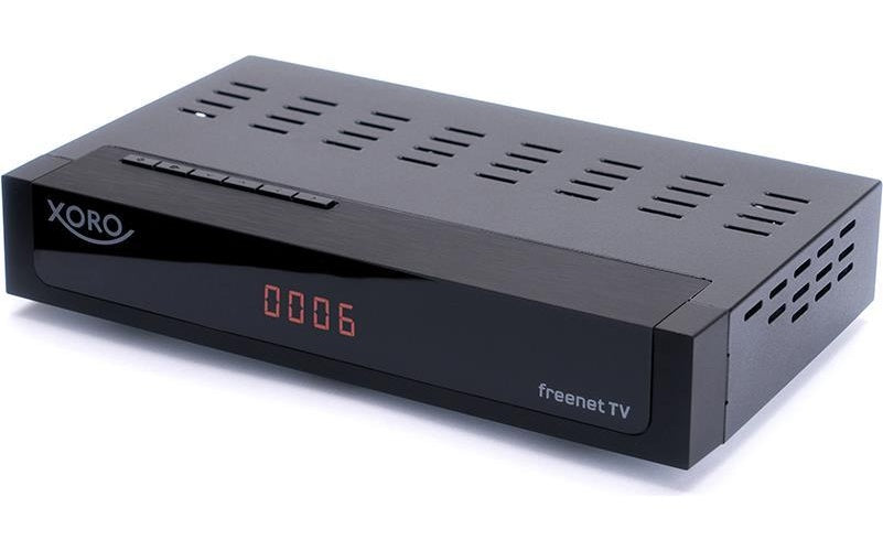Xoro HRT 8770 Twin - Kabel - Ethernet (RJ-45) - Satellit - 4K Ultra HD - DVB-C,DVB-T,DVB-T2 - 1280 x 720,1920 x 1080,3840 x 2160 - ASP,H.264,H.265,HEVC,MKV,MPEG1,MPEG2,MPEG4 - MP3 (SAT100582) afbeelding 1