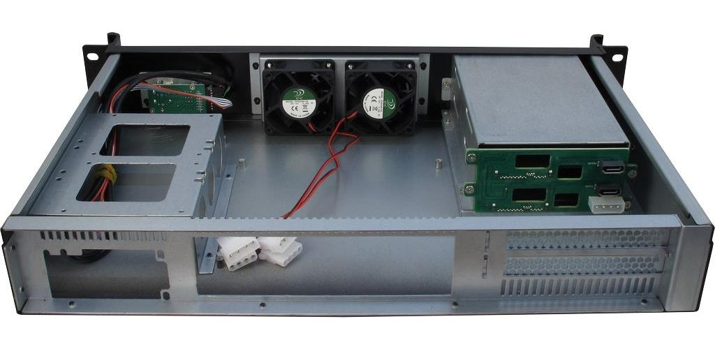 Inter-Tech 1,5U-1528L - Rack-Montage - 1,5U - Mini-ITX - Hot-Swap - keine Spannungsversorgung (FlexATX) - USB (88887210) afbeelding 1