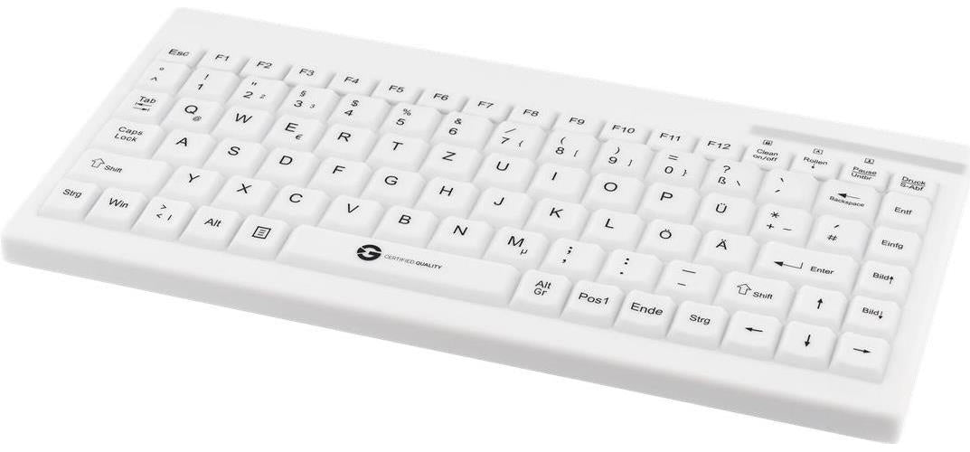 GETT TKG-088-GCQ-IP68-KGEH-WHITE-USB-DE - Medical Grade - Tastatur - waschbar - USB 2.0 - Deutsch - weiß afbeelding 1