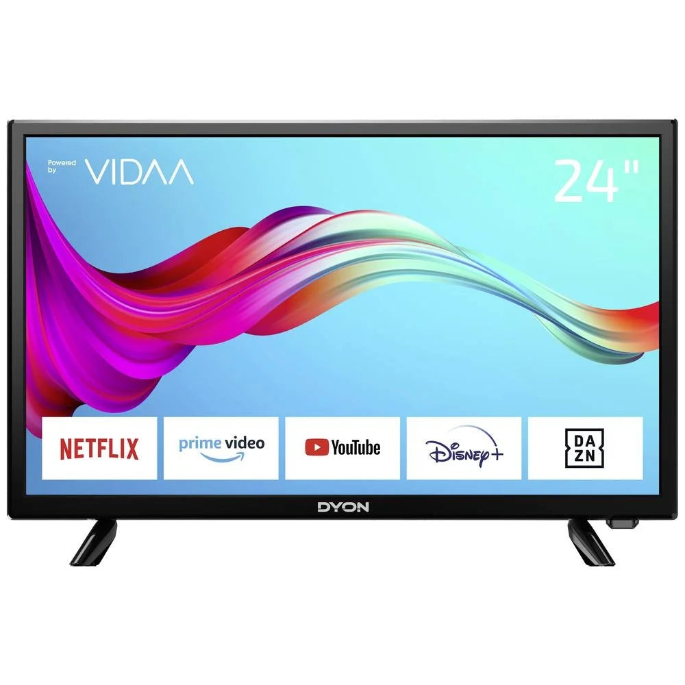 Dyon SMART 24 VX LED-TV 60 cm 61,00cm (24")  DVB-T2, DVB-C, DVB-S2, HD ready, Smart TV, WLAN, CI+ Schwarz [Energieklasse F] (D800211) - 4260552542724 - afbeelding 1