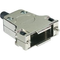 Harting D-SUB Connector Housing 15 Pins Metal 180° Silver 09 67 015 0344