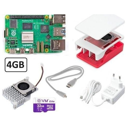 Raspberry Pi PI5 - 4GB - FULL KIT - 4.096 MB (RPI5-4GB-FULL) afbeelding 1