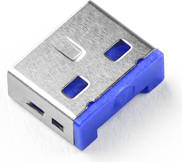 Smartkeeper Interface Blocking Device + Key USB Type-A Blue Plastic 10 Pieces UL03P1DB