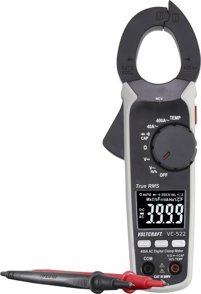 VOLTCRAFT VC-522 (ISO) Digital Clamp Meter - CAT III 600 V - 4000 Counts - VC-9499265
