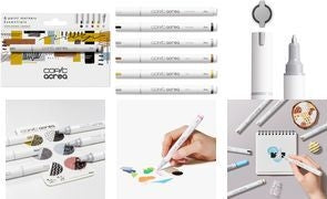 Copic Acrea Marker Pen - Water and Pigment Based - Opaque - Non-Toxic - Ideal for Various Materials
