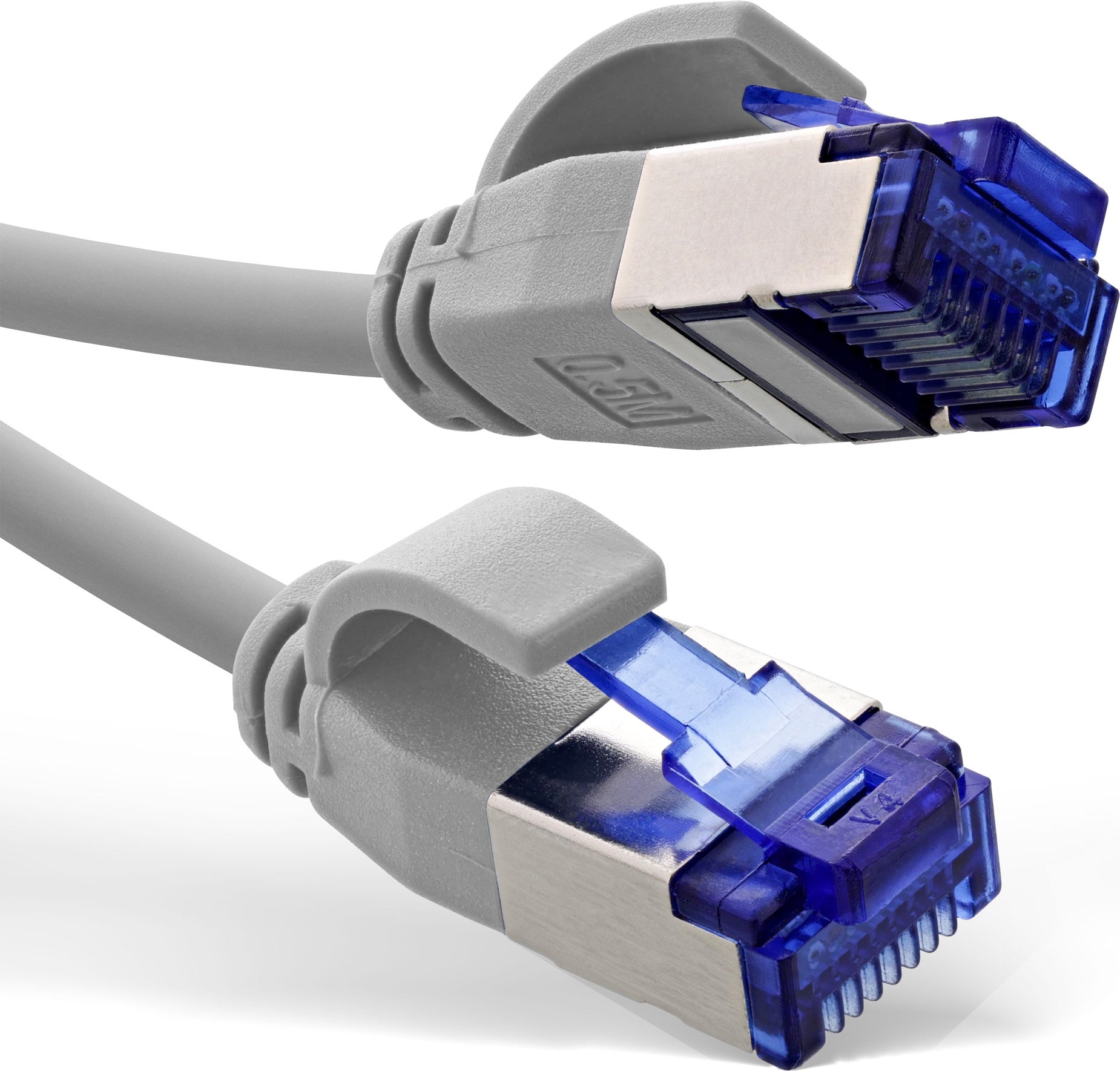 InLine® Slim Patch Cable, Cat.6A, S/FTP, TPE (LSZH), PoE, Grey, 20 m (74920)