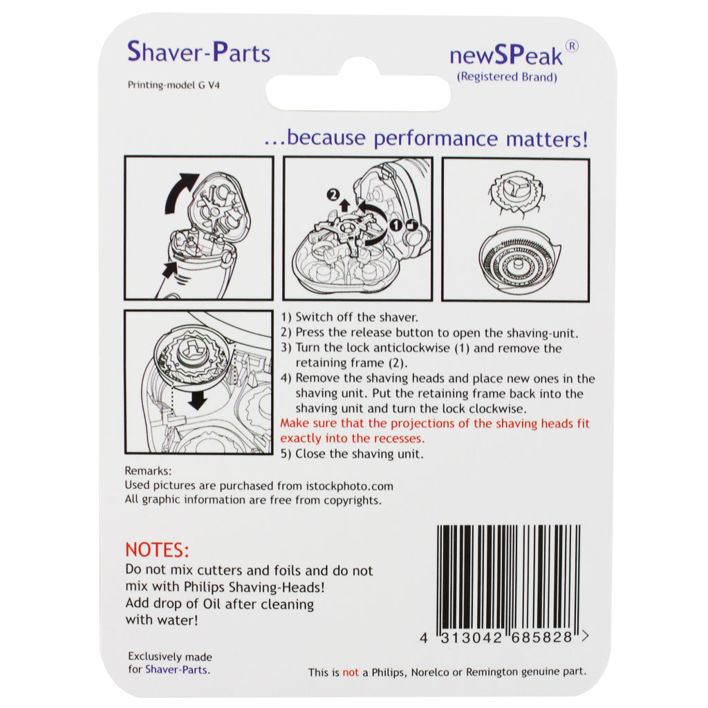 Shaver-Parts Shaving Head Alt Hq9/hq177