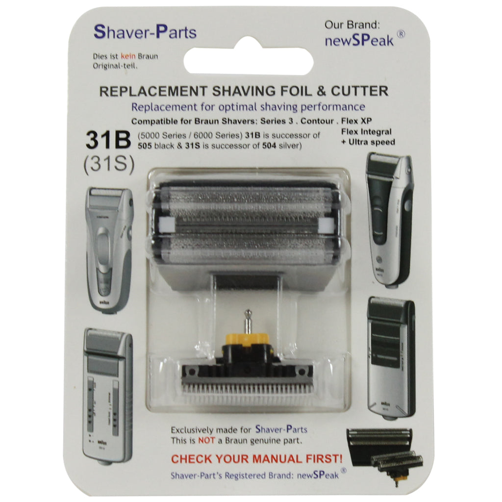 Braun Combipack 31b Shaver Parts for Series 3, Contour, Flex XP