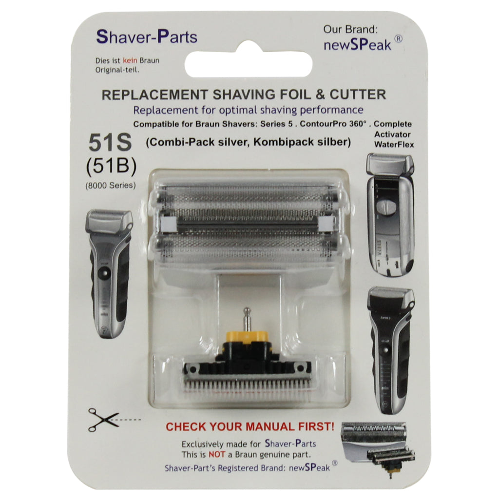 Braun Combipack 51s Shaver Parts for Series 5, ContourPro