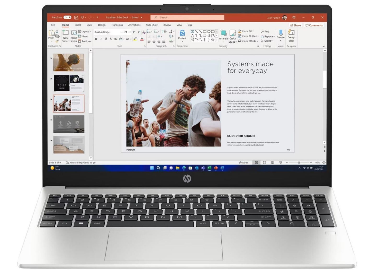 HP 250 G10 Laptop - 15.6" FHD - Ryzen 3 7320U - 8GB - 512GB SSD