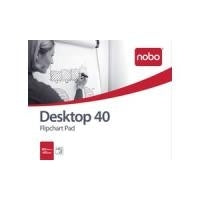 NOBO Flipchart Pad DIN B1 584 x 483 mm Blank White 70 g/m² 40 Sheets for Table Flipchart