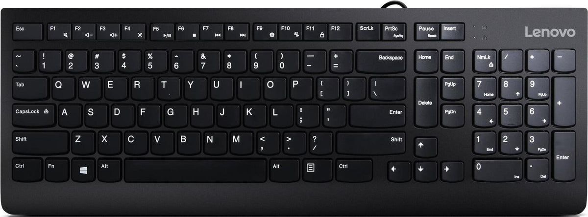 Lenovo 300 Tastatur Maus enthalten USB QWERTY Englisch Schwarz (GX30M39655)