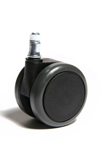 Topstar Large Designer Hard Floor Casters for Office Chairs - 1 Set for Wood, Parquet, Tiles and Stone - Compatible with (6990)