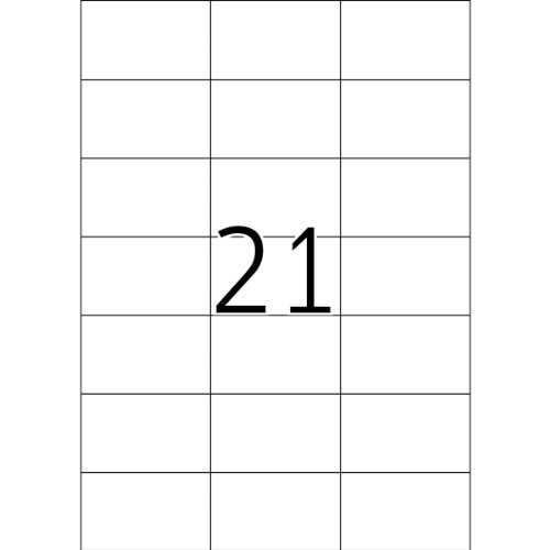 HERMA SuperPrint Label - White - 42.3 x 70 mm - 2100 pcs. (100 sheets x 21) (4668)