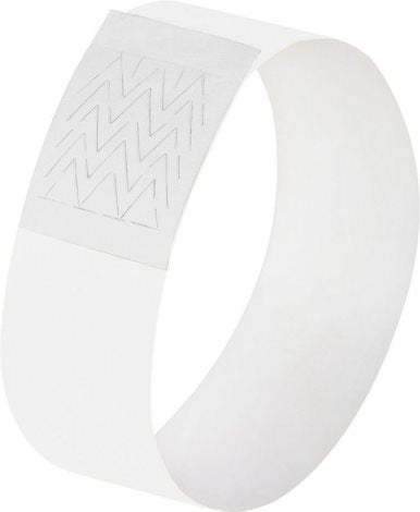 Sigel Super Soft Event Wristbands - Tear-Resistant - White - 120 Pack - EB216
