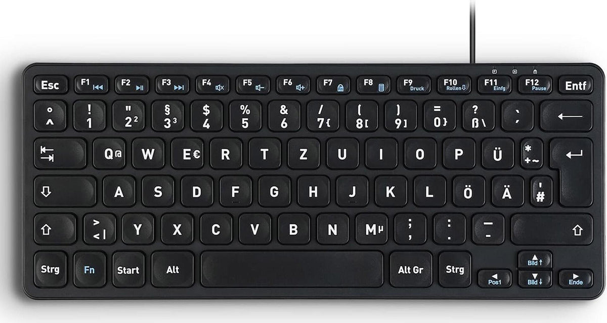 Perixx PERIBOARD-416 DE Wired USB Mini Keyboard