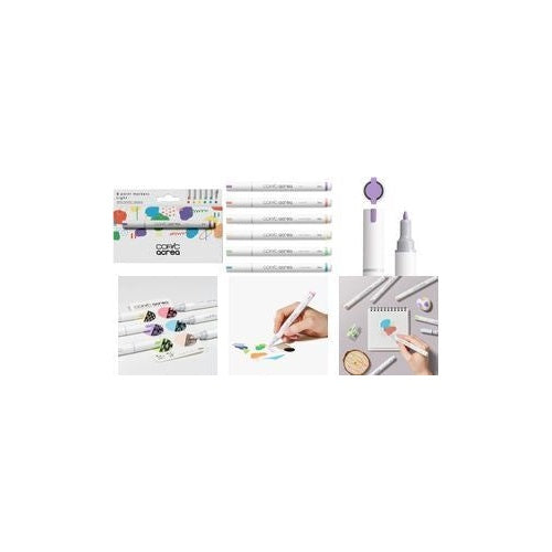 COPIC acrea Light Layoutmarker-Set farbsortiert 0,8 mm, 6 St. (20077602) afbeelding 1