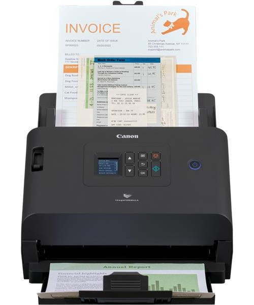 Canon imageFORMULA DR-S250N - Dokumentenscanner - Contact Image Sensor (CIS) - Duplex - 216 x 5588 mm - 600 dpi x 600 dpi - automatischer Dokumenteneinzug (60 Blätter) - USB 3,2 Gen 1, Gigabit LAN (6383C003) afbeelding 1