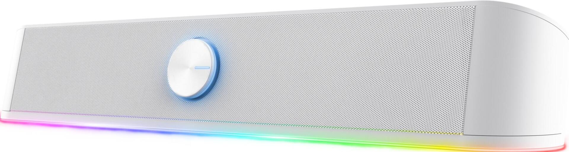 Trust GXT 619W Thorne Soundbar - 6 Watts - White - for TV/Monitor