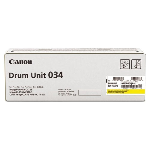 Canon 034 - Gelb - Trommel-Kit - für ImageCLASS MF810Cdn, MF820Cdn, imageRUNNER 1435i, 1435iF, C1225, C1225iF afbeelding 1