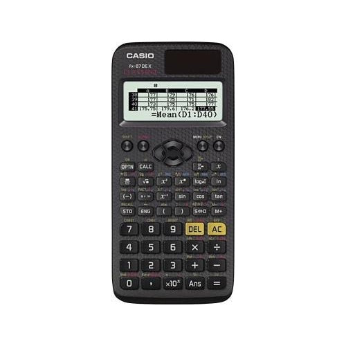 CASIO Schulrechner FX87DEX 12stellig Solar/Batterie schwarz (FX87DEX) afbeelding 1