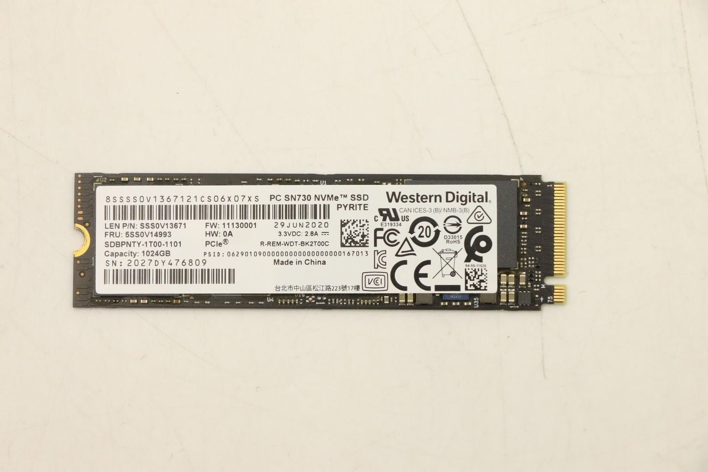 Lenovo Western Digital SN730 1TB SDBPNTY-1T00-1 (5SS0V14993)