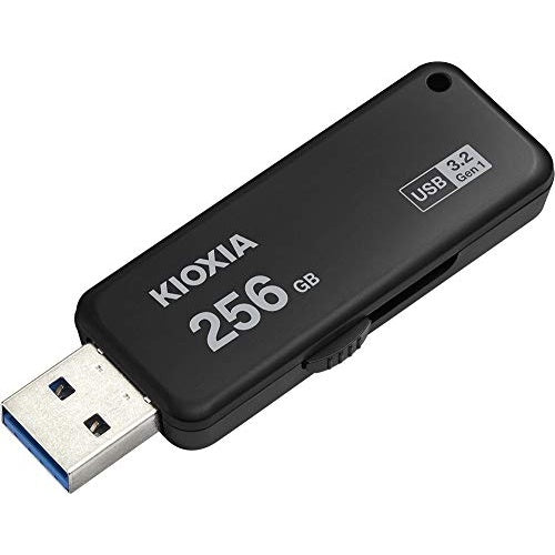 Kioxia TransMemory U365 USB-Stick 256 GB USB Typ-A 3.2 Gen 1 (3.1 Gen 1) Schwarz (LU365K256GG4) afbeelding 2