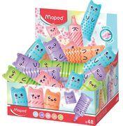 Maped Mini PASTEL Highlighter, 48 Pieces, Kawaii Design