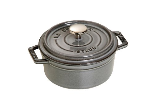 Staub Cocotte - Single Pan - Grey Cast Iron - 0.4 l - 12 cm (40509-474)
